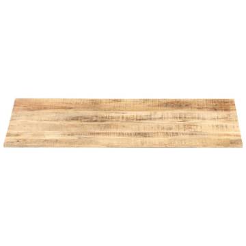 Table Top Solid Mango Wood 100x60 cm | Industrial Style