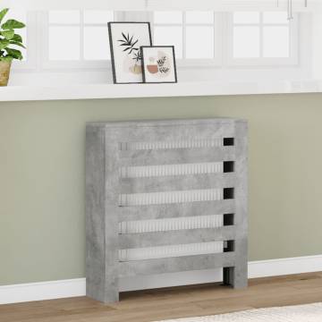 Radiator Cover Concrete Grey | Stylish Engineered Wood