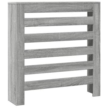 Radiator Cover Grey Sonoma 78x20x82 cm - Stylish Engineered Wood