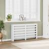  Radiator Cover White 149x20x82 cm Engineered Wood Colour white Size 149 x 20 x 82 cm Quantity in Package 1 Design horizontal slats 