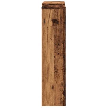 Stylish Radiator Cover Old Wood | 205x21.5x83.5 cm | HipoMarket