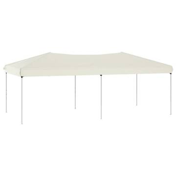 Folding Party Tent Cream 3x6 m for Outdoor Events | Hipomarket