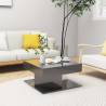 High Gloss Grey Coffee Table - 57x57x30 cm | HipoMarket