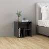 Stylish Grey Bed Cabinets - 2 pcs Engineered Wood 40x30x40 cm