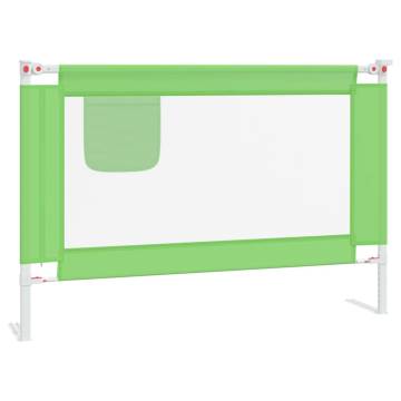 Toddler Safety Bed Rail Green | 100x25 cm Fabric Protection