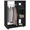 Wardrobe Black 80x40x110 cm | Engineered Wood Storage Solution