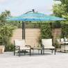  Garden Parasol with Steel Pole Blue 269x269x235 cm Colour blue Size 269 x 269 x 235 cm Quantity in Package 1 