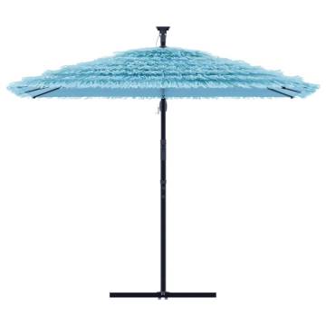 Garden Parasol with Steel Pole - Blue 269x269x235 cm