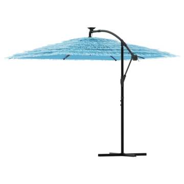 Garden Parasol with Steel Pole - Blue 269x269x235 cm