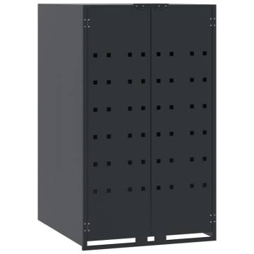 Wheelie Bin Storage for 6 Bins - Durable Anthracite Steel | Hipomarket