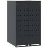 Wheelie Bin Storage for 6 Bins - Durable Anthracite Steel | Hipomarket