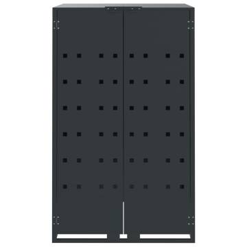 Wheelie Bin Storage for 6 Bins - Durable Anthracite Steel | Hipomarket