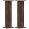 Brown Oak Speaker Stands - 2 pcs Engineered Wood - 95 cm