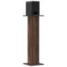 Brown Oak Speaker Stands - 2 pcs Engineered Wood - 95 cm