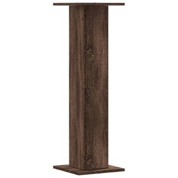 Brown Oak Speaker Stands - 2 pcs Engineered Wood - 95 cm