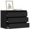  Corner Chest of Drawers Black 80x41x58 cm Engineered Wood Colour black Size 80 x 41 x 58 cm Quantity in Package 1 