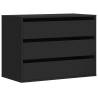 Black Corner Chest of Drawers - 80x41x58 cm | HipoMarket