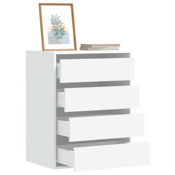 Elegant White Corner Chest of Drawers - 60x41x76 cm