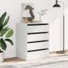 Elegant White Corner Chest of Drawers - 60x41x76 cm