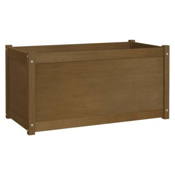 Garden Planter Honey Brown 100x50x50 cm - Durable Pinewood