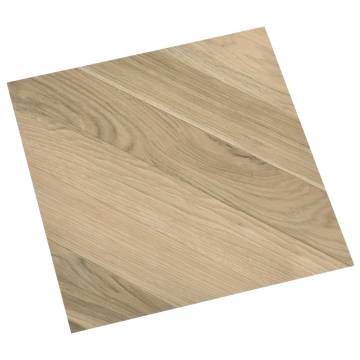 Self-adhesive Brown Striped PVC Flooring Planks - 55 pcs