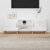 High Gloss White TV Cabinet - Stylish & Practical 150x30x50 cm