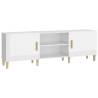 High Gloss White TV Cabinet - Stylish & Practical 150x30x50 cm