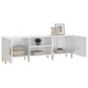 High Gloss White TV Cabinet - Stylish & Practical 150x30x50 cm