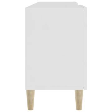 High Gloss White TV Cabinet - Stylish & Practical 150x30x50 cm