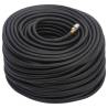 Hybrid Air Hose Black 0.6" 50m - Durable Rubber & PVC