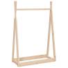 Stylish Solid Wood Pine Clothes Rack - 100x45x150 cm