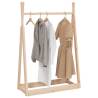 Stylish Solid Wood Pine Clothes Rack - 100x45x150 cm