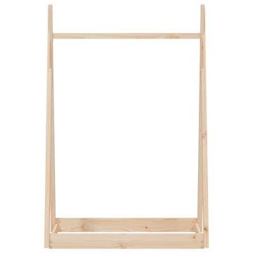 Stylish Solid Wood Pine Clothes Rack - 100x45x150 cm