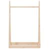 Stylish Solid Wood Pine Clothes Rack - 100x45x150 cm