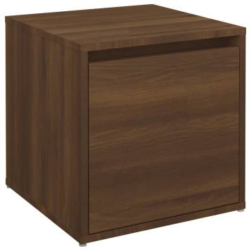 Stylish Brown Oak Box Drawer - 40.5x40x40 cm | HipoMarket