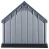 Durable Grey Dog House - 92x87x91 cm Plastic for Outdoor Use