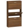 Stylish Brown Oak Shoe Cabinet - Organize Your Shoes