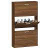 Stylish Brown Oak Shoe Cabinet - Organize Your Shoes