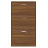 Stylish Brown Oak Shoe Cabinet - Organize Your Shoes