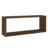 Wall Cube Shelves 6 pcs Brown Oak - Stylish Storage Solution