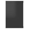 High Gloss Black Wall Cube Shelf Set - 2 pcs | Hipomarket