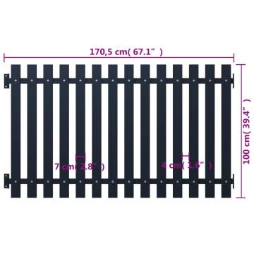 Fence Panel Anthracite 170.5x100 cm | Durable Steel Barrier