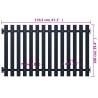 Fence Panel Anthracite 170.5x100 cm | Durable Steel Barrier