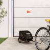  Pet Bike Trailer Black Oxford Fabric and Iron Colour black Size 124 x 53 x 53 cm 