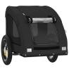 Pet Bike Trailer - Black Oxford Fabric & Iron | HipoMarket