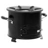 Camping Wood Stove Black - Portable Metal Heater 36x26x22.5 cm