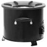 Camping Wood Stove Black - Portable Metal Heater 36x26x22.5 cm