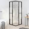 Shower Cabin Half Frosted ESG 80x80 cm - Black Design