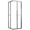 Shower Cabin Half Frosted ESG 80x80 cm - Black Design