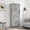  Highboard Concrete Grey 69.5x34x180 cm Engineered Wood Colour concrete grey Quantity in Package 1 Model 2 doors 2 drawers 